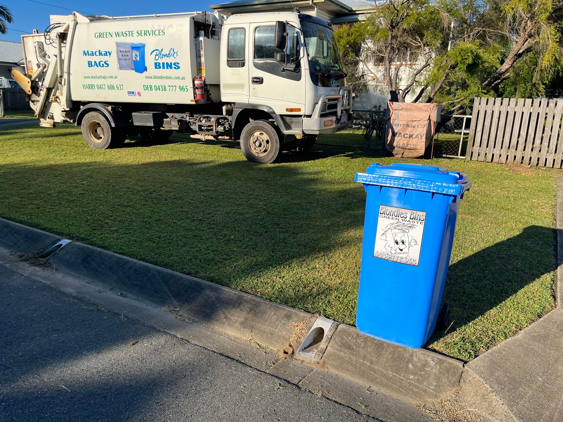 Blondies Bins truck and garden bin